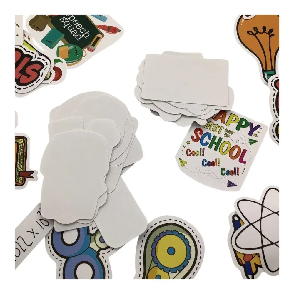 50Pcs Back To School Science Study Stickers Stationery‎ Decals For Water Bottles